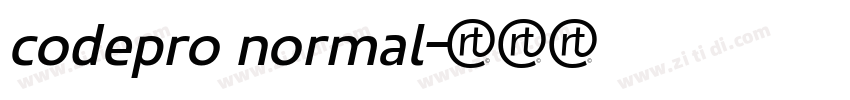codepro normal字体转换 codepro normal字体转换